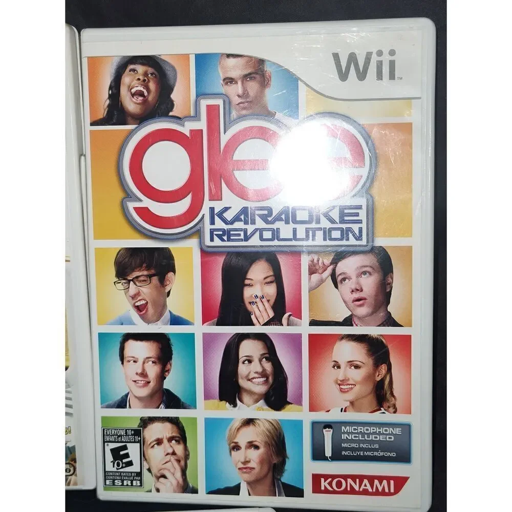 Lot of 5 Wii Fit glee Karaoke Carnival games all w instruction booklets NOT TEST
